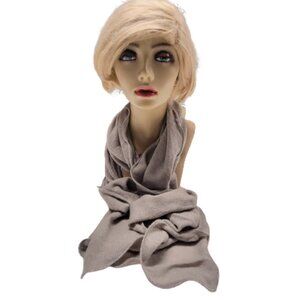 Grey Rectangular Scarf Winter Spring Fall Scarf